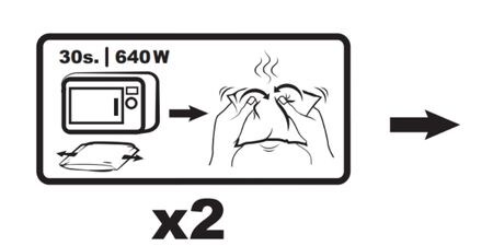 Instructions d'utilisation du coussin thermique chauffé au micro-ondes
